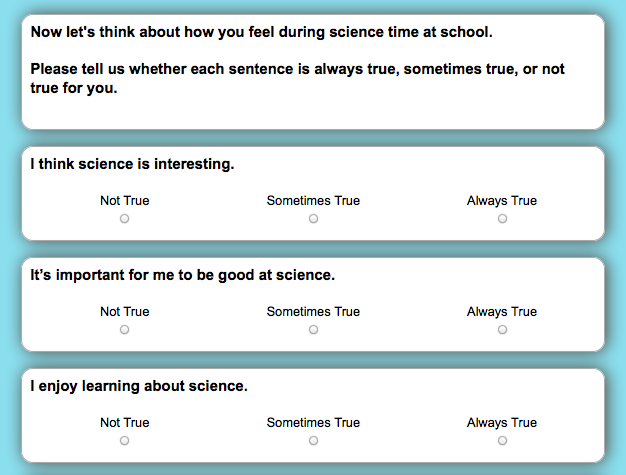 survey examples for students